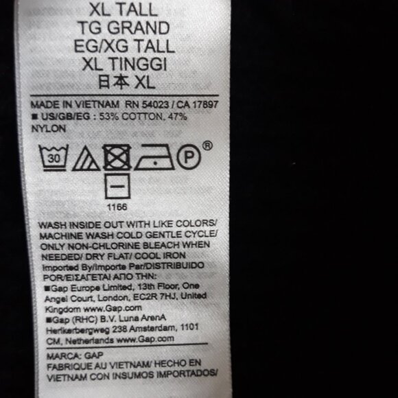 NWT Gap CashSoft Shaker-Stitch Ribbed Sweater Knit Pants XLT Wide Straight Leg - Picture 7 of 7